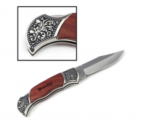 Personalized Rosewood Decogrip Hunting Knife 