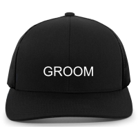 Custom Embroidered Black Groomsmen Hats