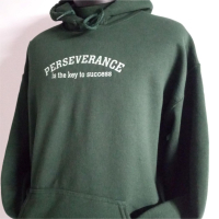 Embroidered Perseverance is the Key to Success Hoodie