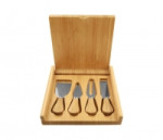 Bamboo Cheese Gift Set with 4 Tools